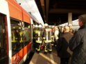 Feuer in Toilette des S-Bahn Zug Koeln Kalk Trimbornstr  P06